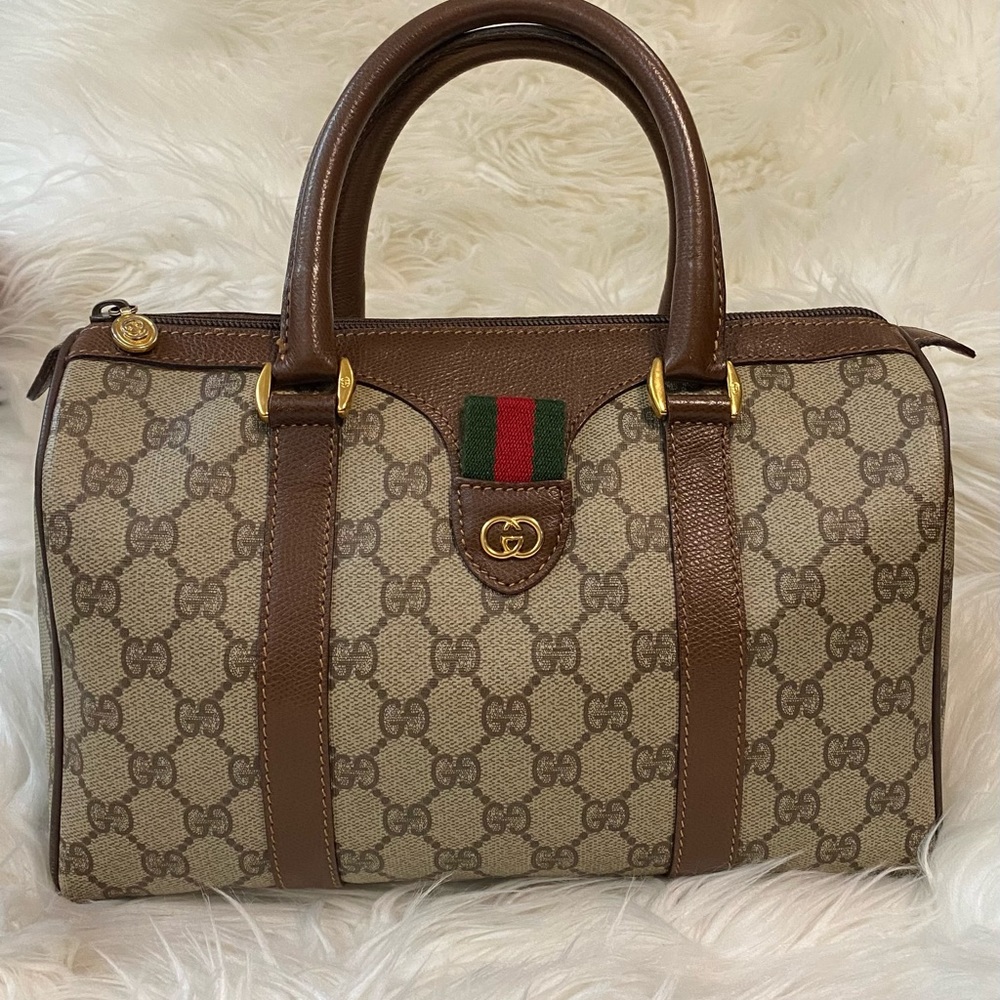 Vintage Gucci GG supreme Boston Bag